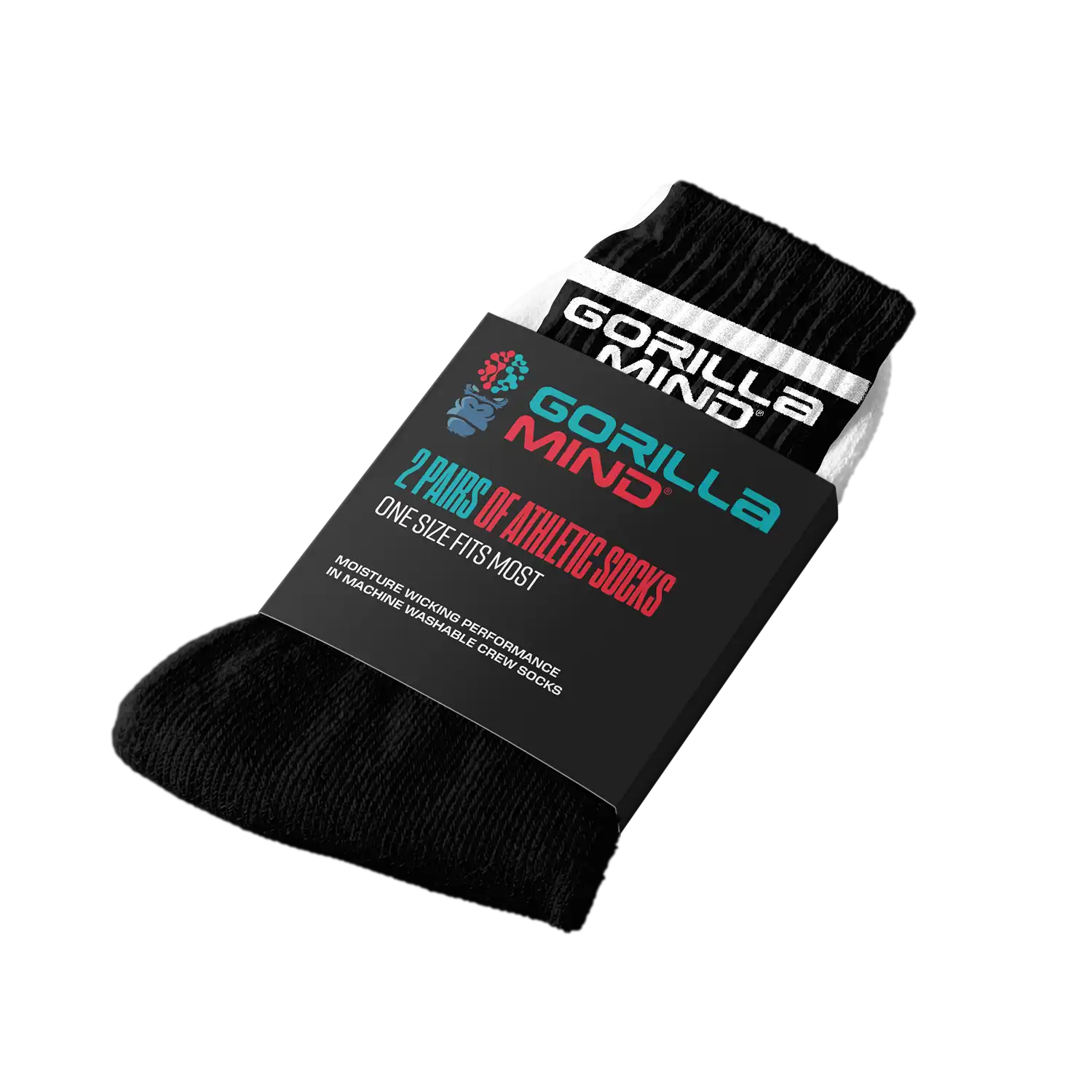 Alternative view of Gorilla Mind Athletic Crew Socks
