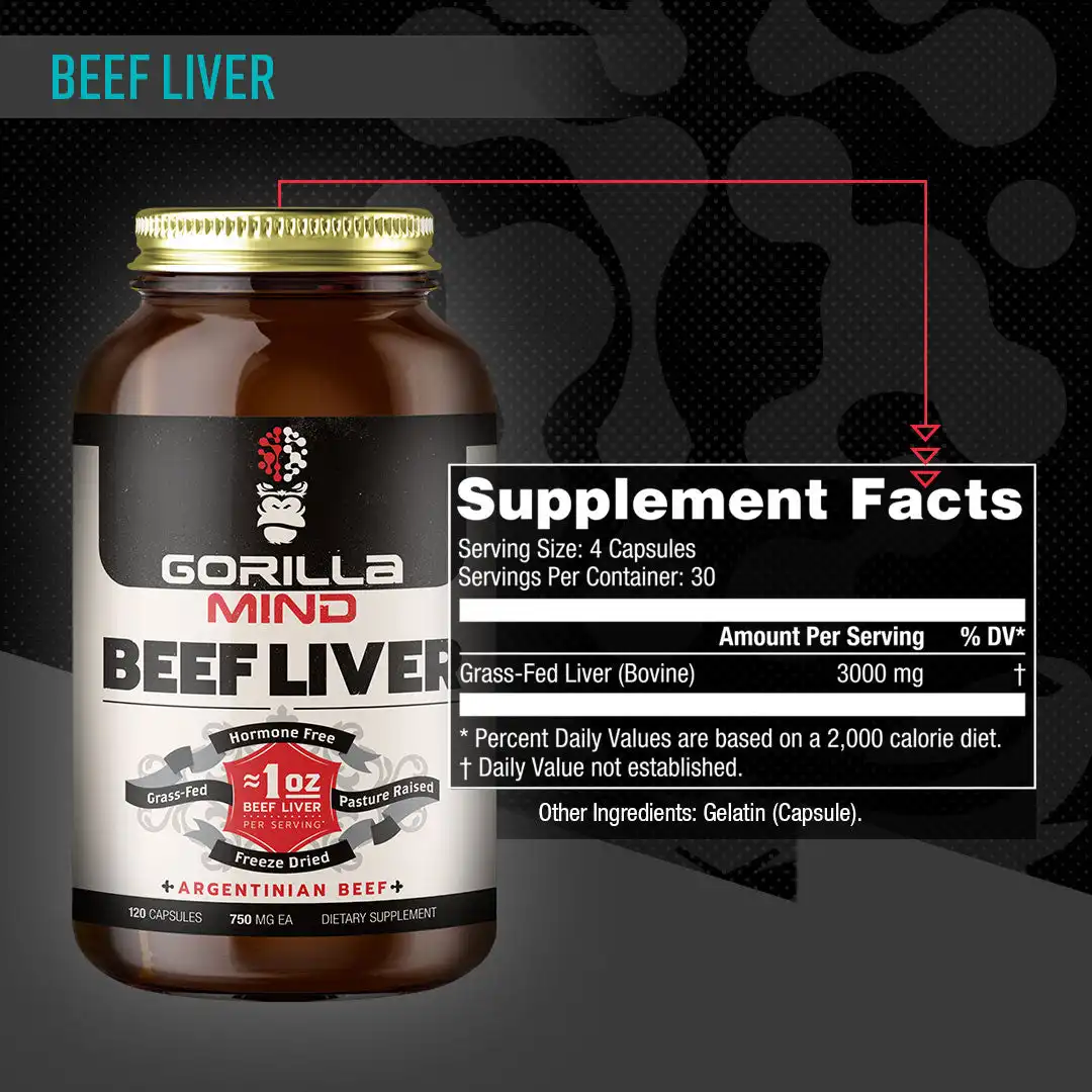 Alternative view of Beef Liver Capsules